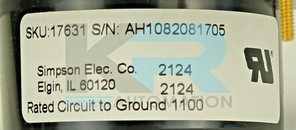 NEW Simpson Electric 17631 Panel Meter 0-750 DC Volts