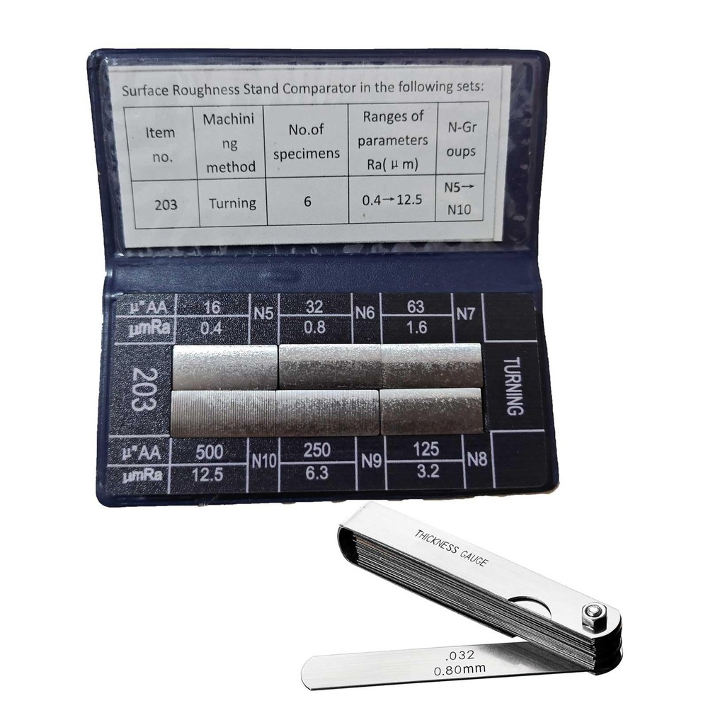 6Pcs Turning Surface Roughness 6pcs surface roughness comparators