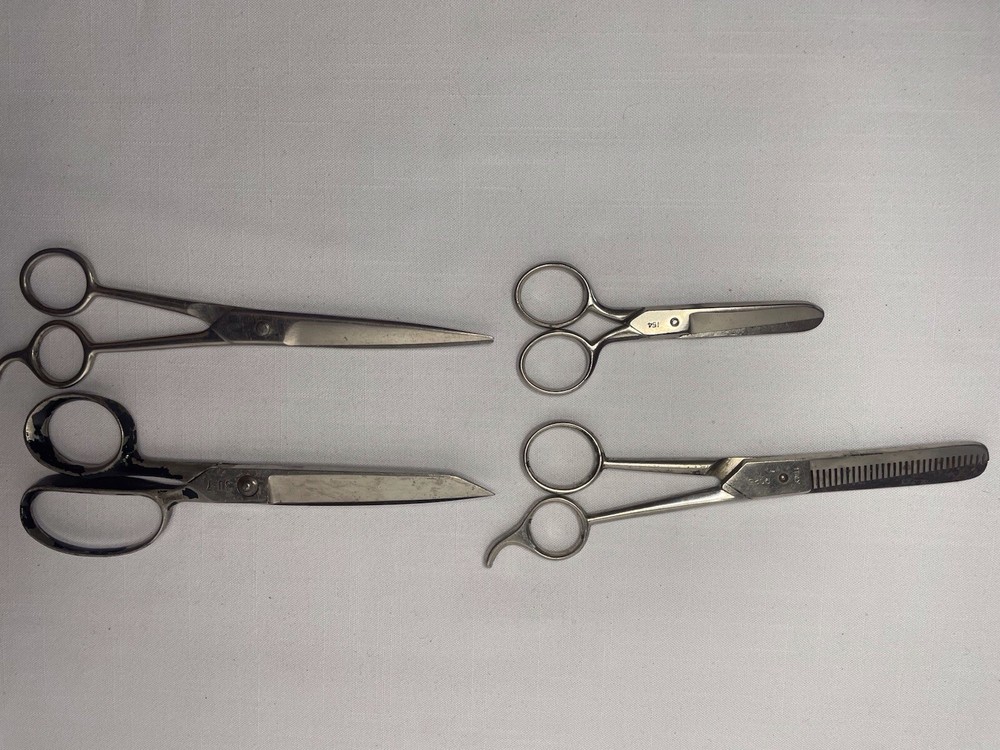Four Pair Vintage Scissors