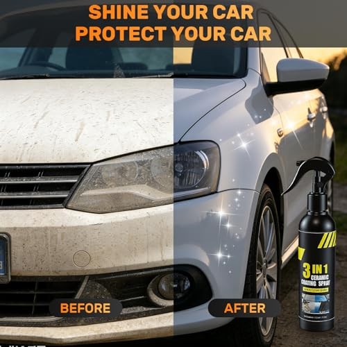 Quick Effect 3-in-1 Ceramic Coating Spray - Quick Coating Agent for Cars &