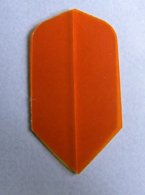 Amerithon - The Best Dart Flights -5 Solid Orange Translucent Slim Sets