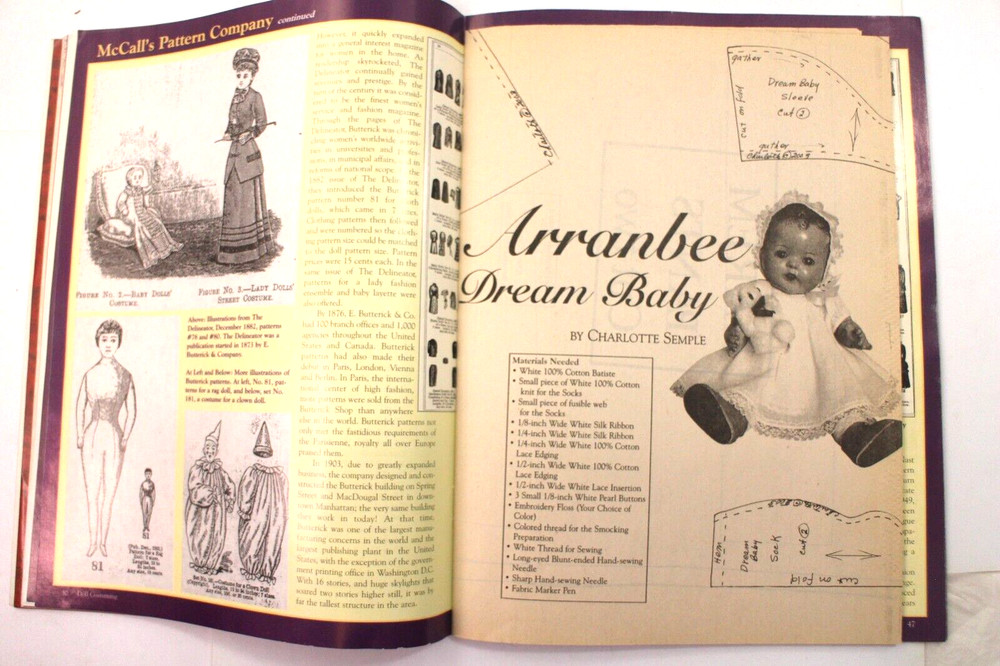 Doll Costuming with Patterns September 2003