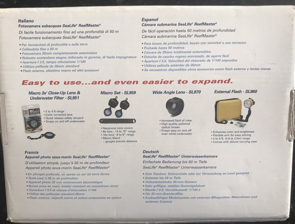 Sealife Reefmaster Underwater Camera