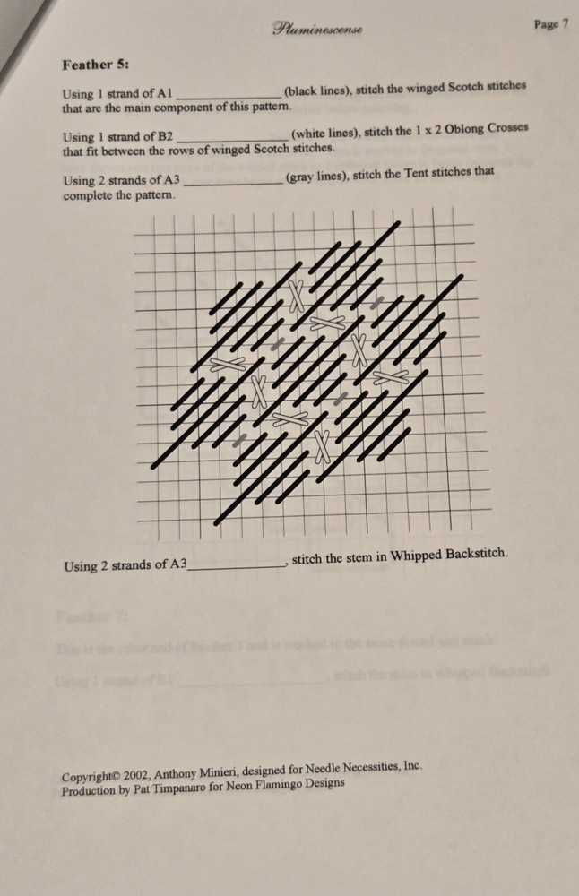 Needle Necessities Pluminescence Pattern Needlework No Writing