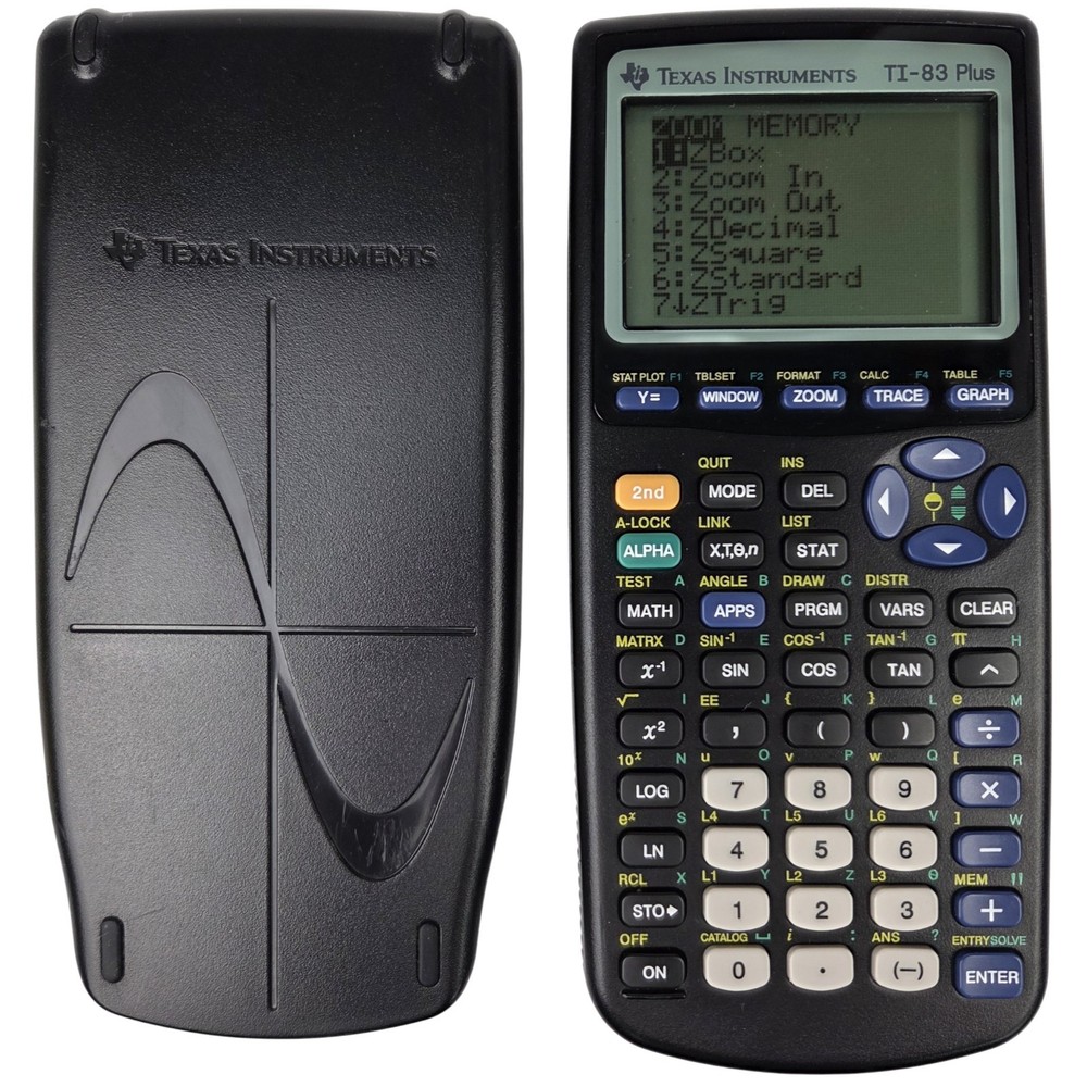 Texas Instruments TI-83 Plus Graphing Calculator With Cover Working