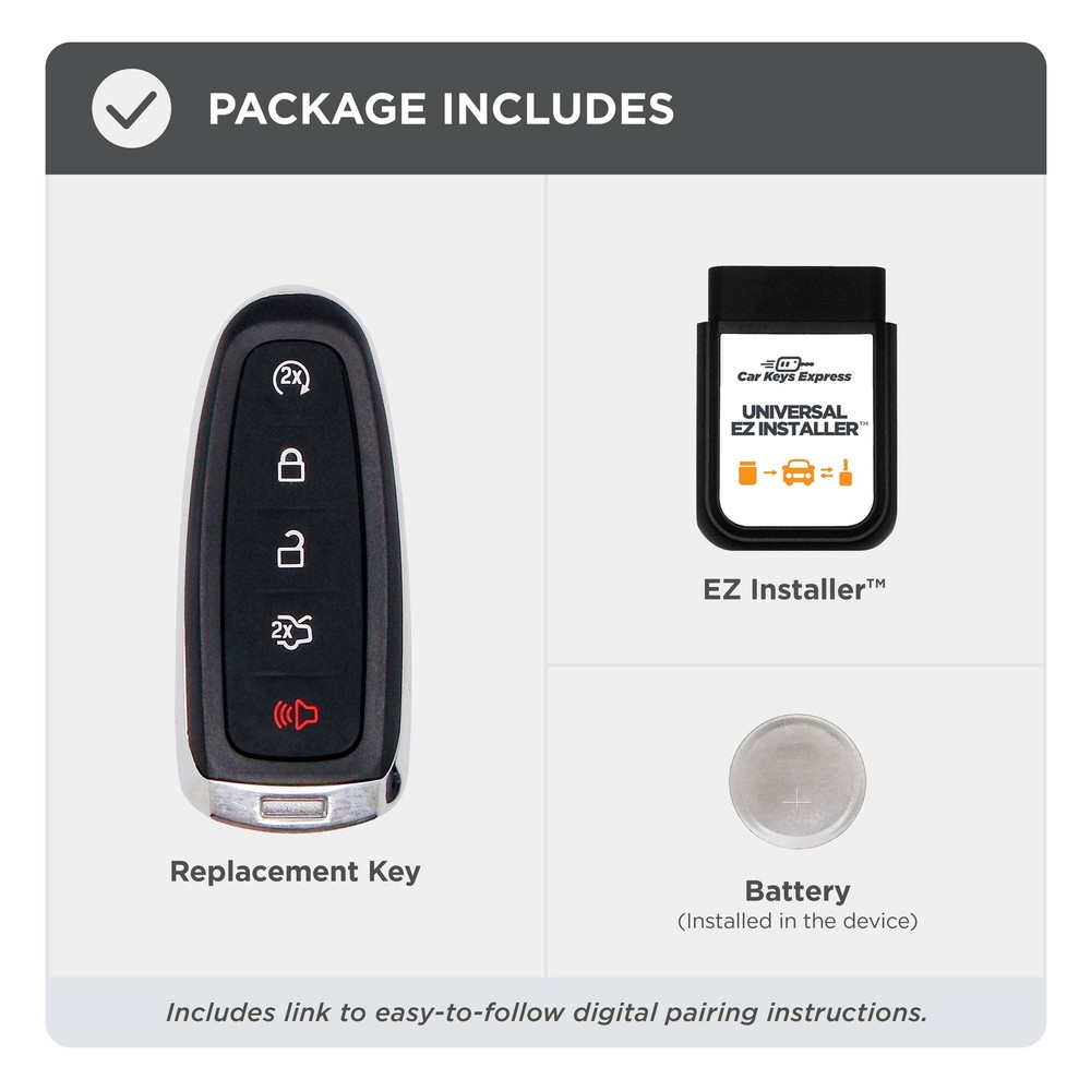 Car Keys Express - Ford Simple Key - 5 Button Smart Key Remote and programmin...