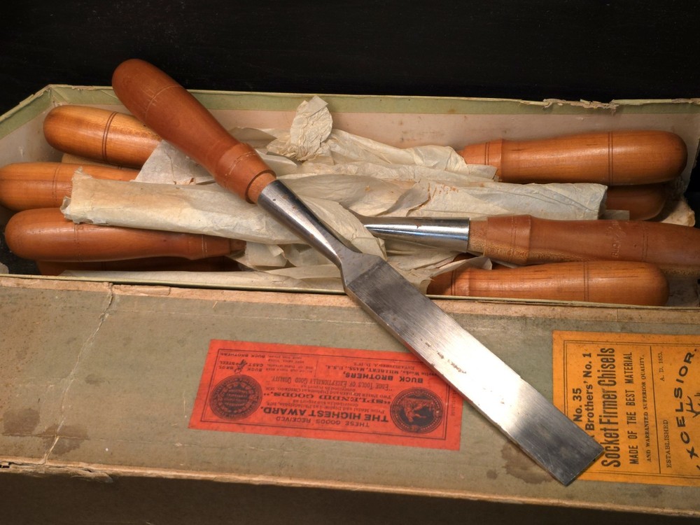 NOS 1" Bucks Bros. Socket Firmer Chisel (1 Chisel)
