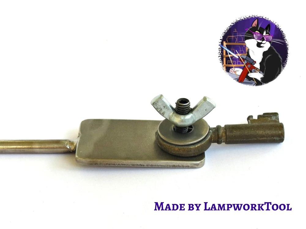 Skeleton key holder mandrel - Lampwork Tool