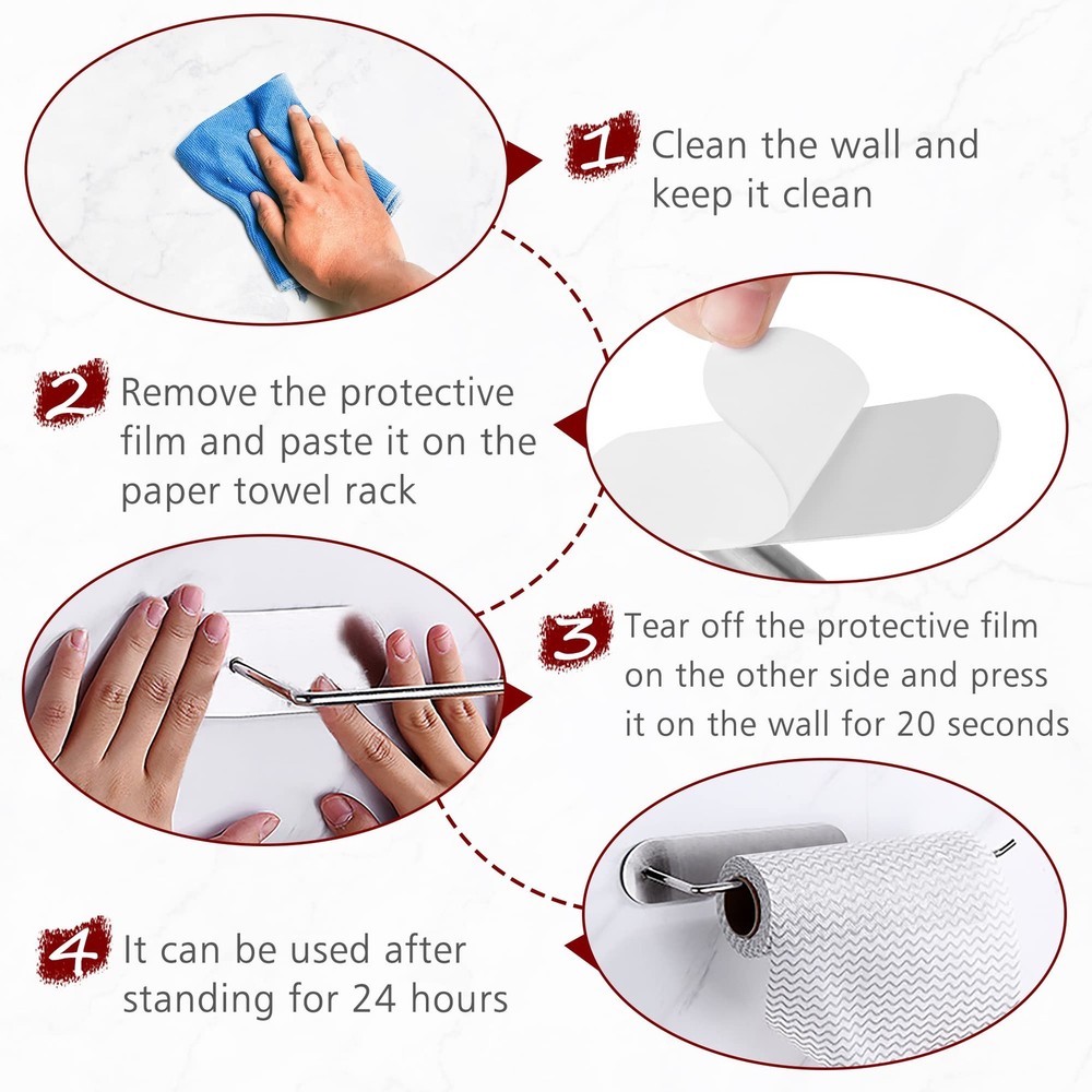 ChengFu Self Adhesive Strips, Replacement Strips 2pcs, White