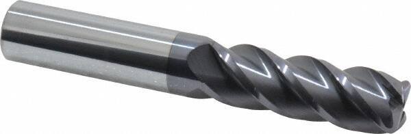 Accupro 3/4" Diam 4 Flute Single End Solid Carbide 1/8" Corner Radius End Mil...