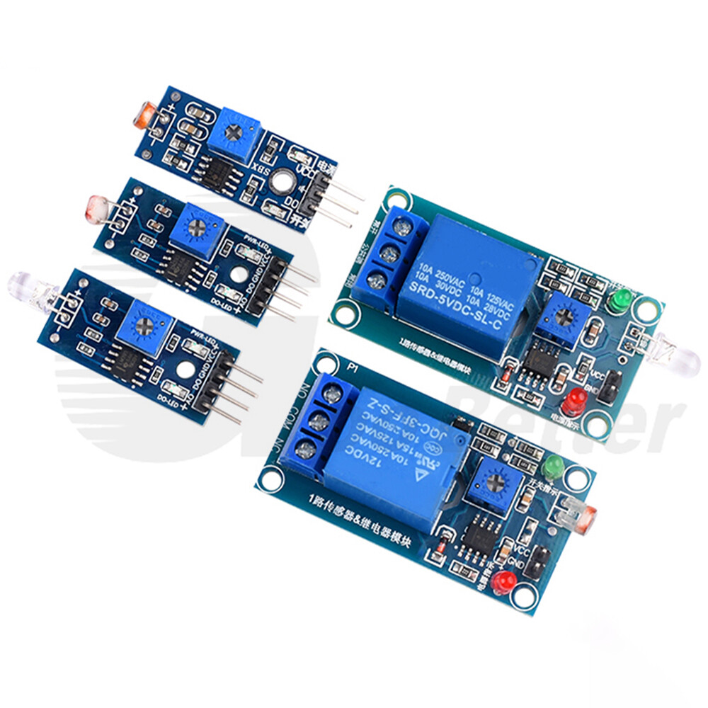 5V 12V Photoresistor Photodiode Light Sensor Module Relay Control Switch Detect