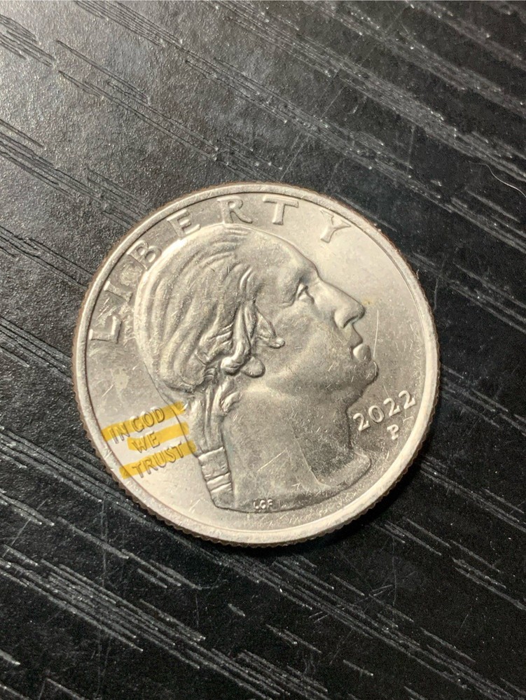 2022 P Dr. Sally Ride Quarter MAJOR ERROR Ghost Comet Tail & “In COD We Trust”