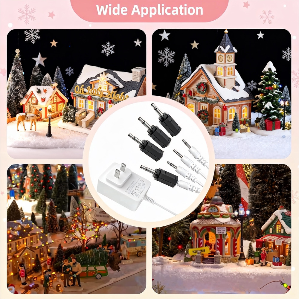 3V AC/DC Adapter For Department 56 Building and Accessory Lighting System