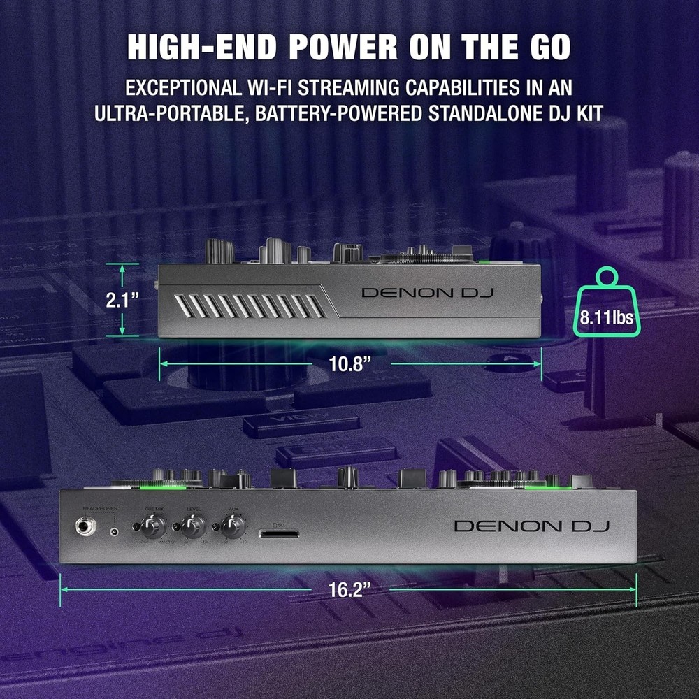 Compact PRIME GO+ DJ Controller with 7" Touch Screen & 100+ Million Track Access