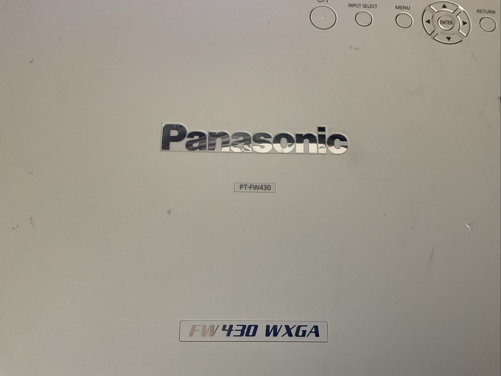 Panasonic PT-FW430U WXGA LCD Projector-Powers On-Needs New Lamp