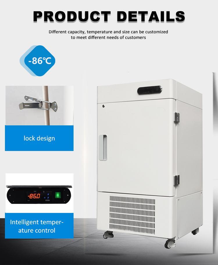 -86℃ Vertical Ultra-low Temperature Deep Freezer for Samples Storage 2.05Cu Ft