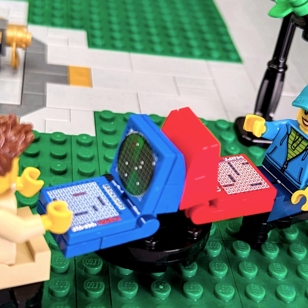 Brick Ship Game - Custom Printed MOC - Minifig Accessory War Battle