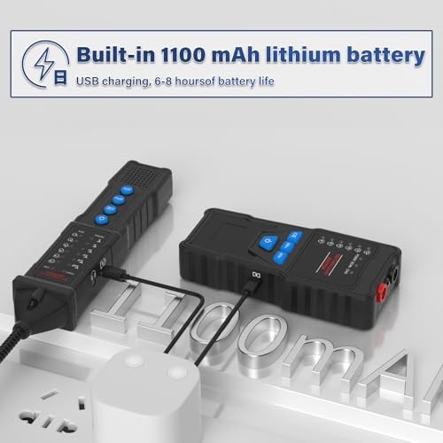 Underground Wire Locator, Cable Tracker 2M Depth 1000ft Range, 110-220V AC/DC,