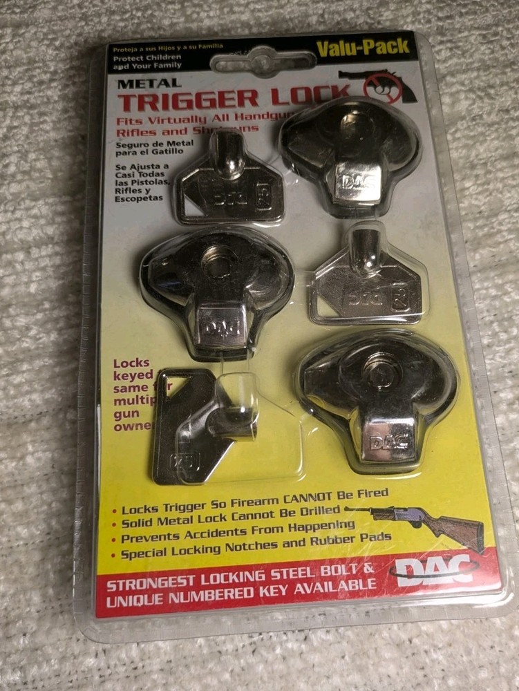 DAC Metal Trigger Locks ( 1 ea. 3 pack ) new