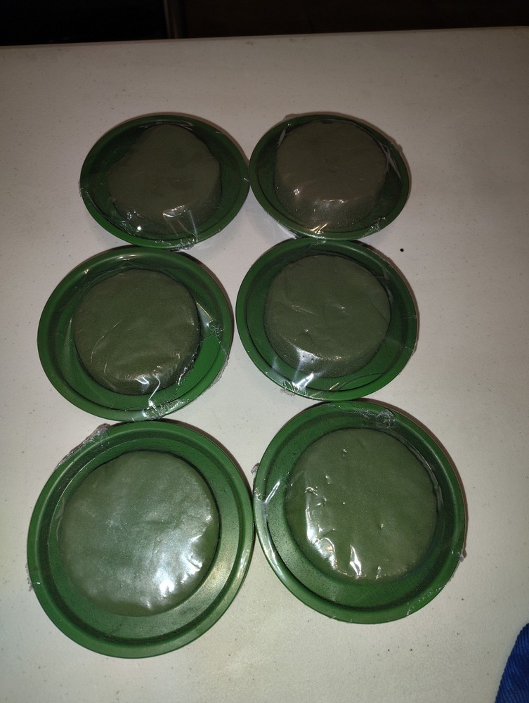 Vase Round Plastic Floral Foam 6pcs