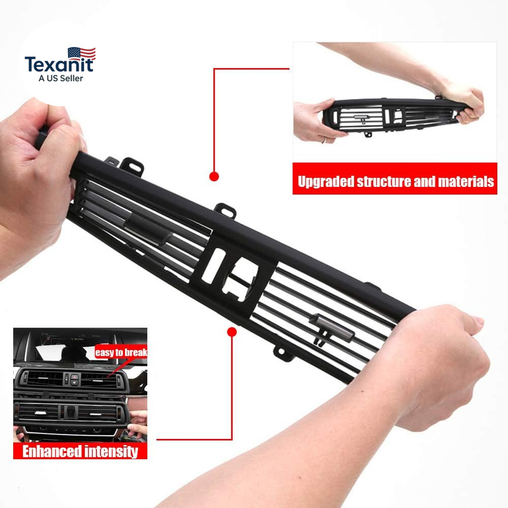 Front Air Grille AC Vent Replacement for BMW 5 Series Interior Central Dashboard
