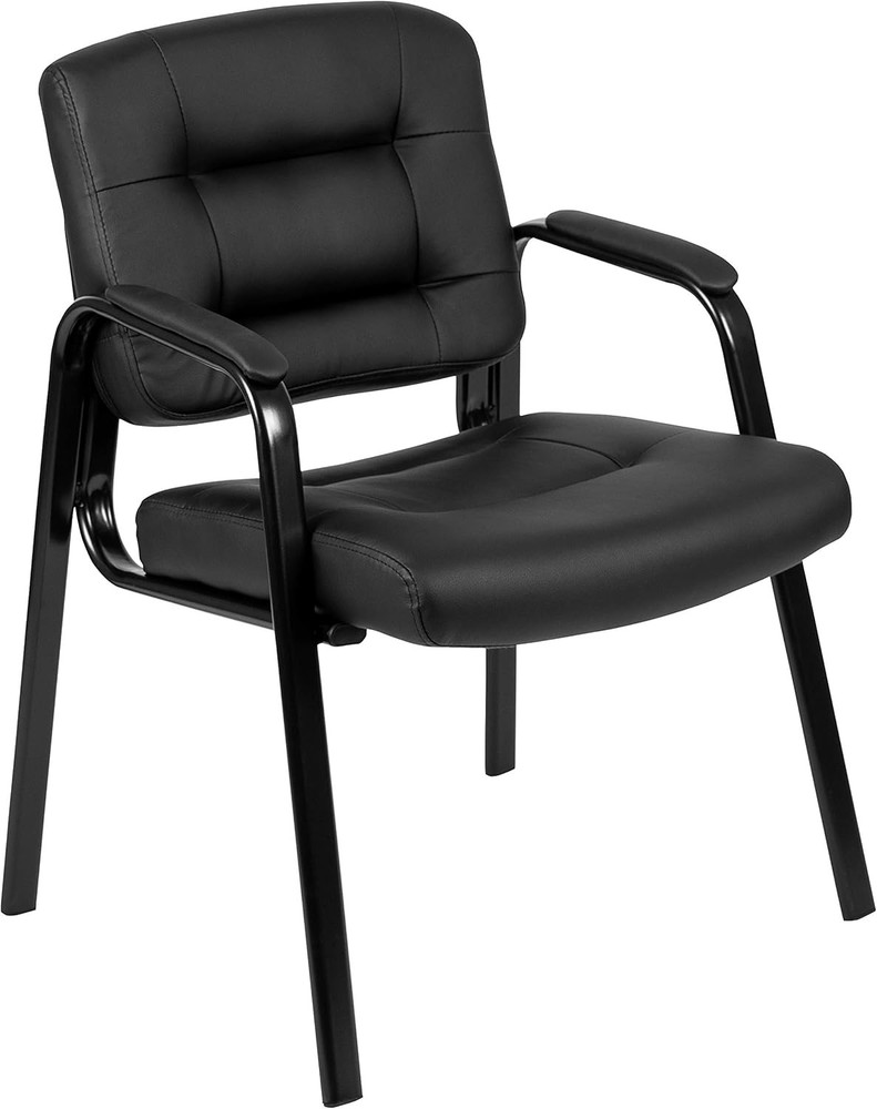 Flash Fundamentals Black LeatherSoft Executive Reception Chair
