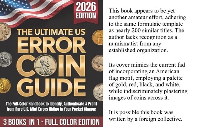 1PC The Ultimate US Error Coin Guide: Handbook to Identify Rare Mint Errors