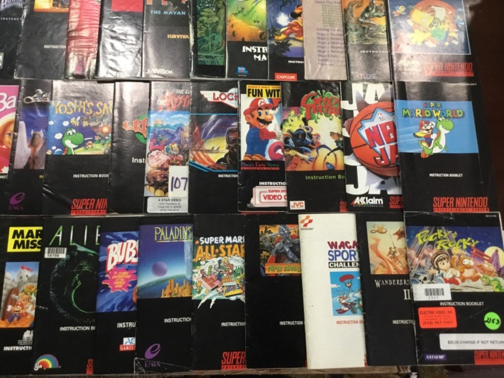 SNES Super Nintendo Manual Instruction Book Authentic ORIGINAL