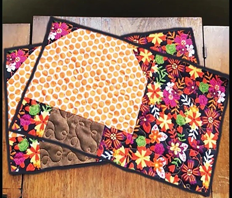 Little 'Shroom Snack Mat Quilting Pattern
