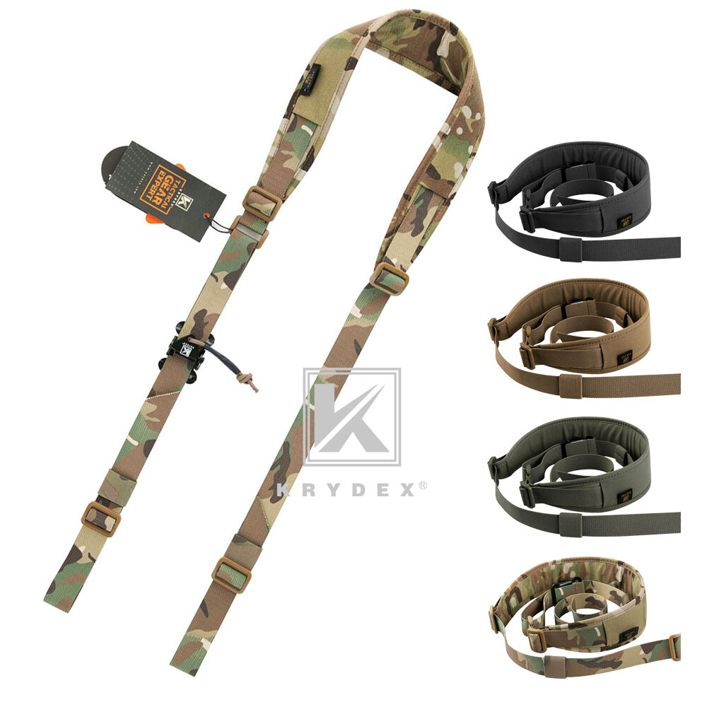 KRYDEX Tactical Sling Strap Modular Slingster 2-Point Sling Quick Adjust Buckle