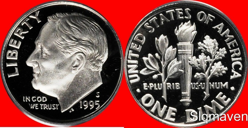 1995 S Clad Roosevelt Dime Gem Proof
