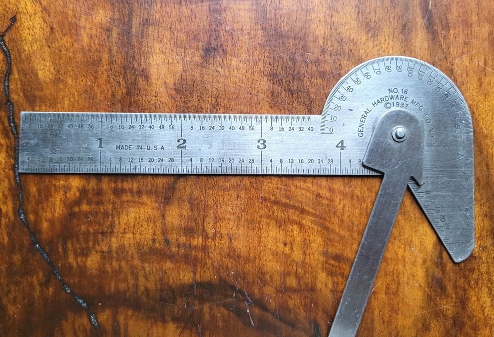 General Tools - No. 16 Multi-use Tool & No. 17 Steel Protractor Machinist Tools