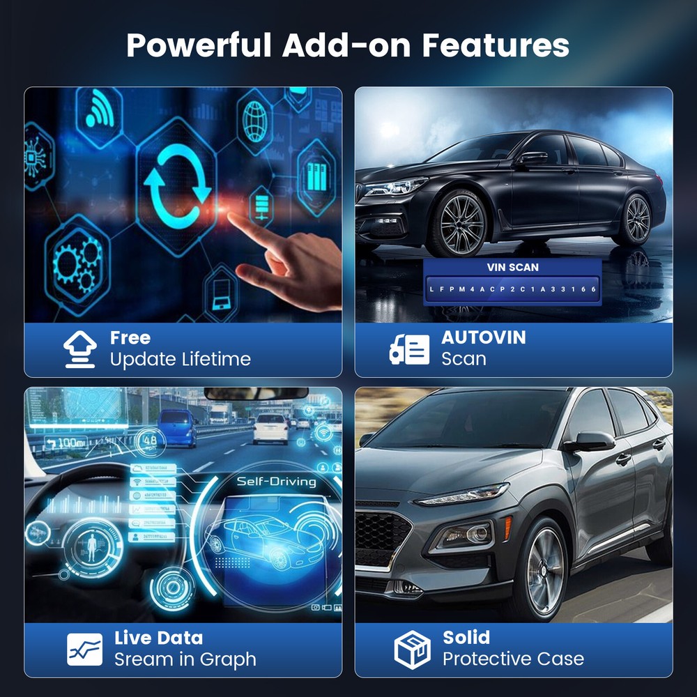 MUCAR CS6 OBD2 Scanner Code Reader Engine ABS SRS Transmission Diagnostic Tool