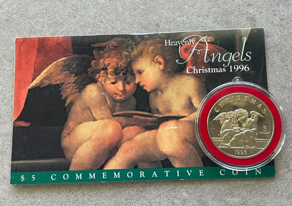 1996 Marshall Islands $5 Five Dollars - Christmas Angels L2