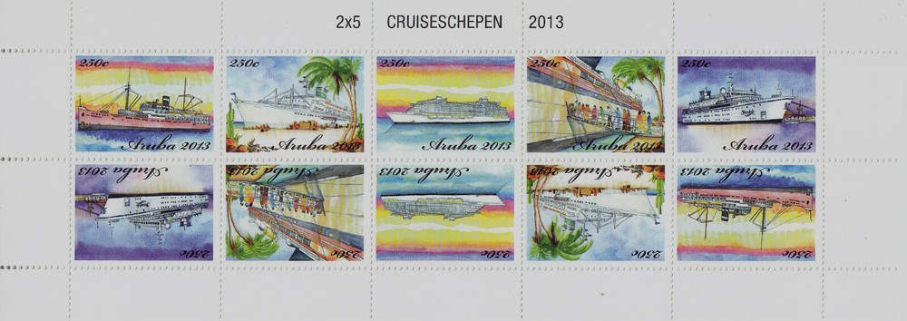 Aruba Issue 2013 (MS 680-684) Ship