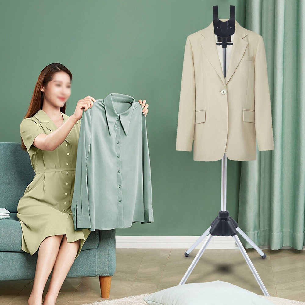 Handheld Ironing Steamer Hanger Bracket Foldable Garment & Clothes Drying Rack
