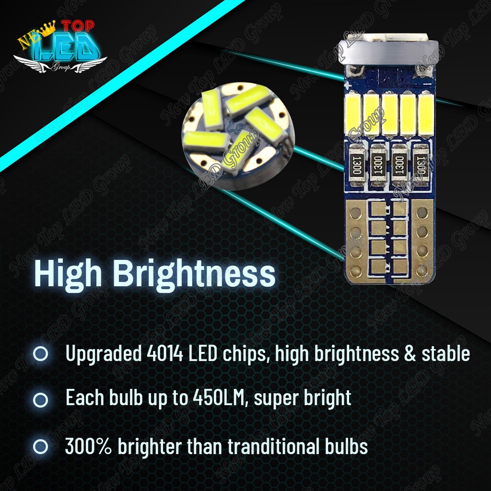 17x White LED Interior Lights Package for 2011 - 2019 2020 2021 Dodge Durango