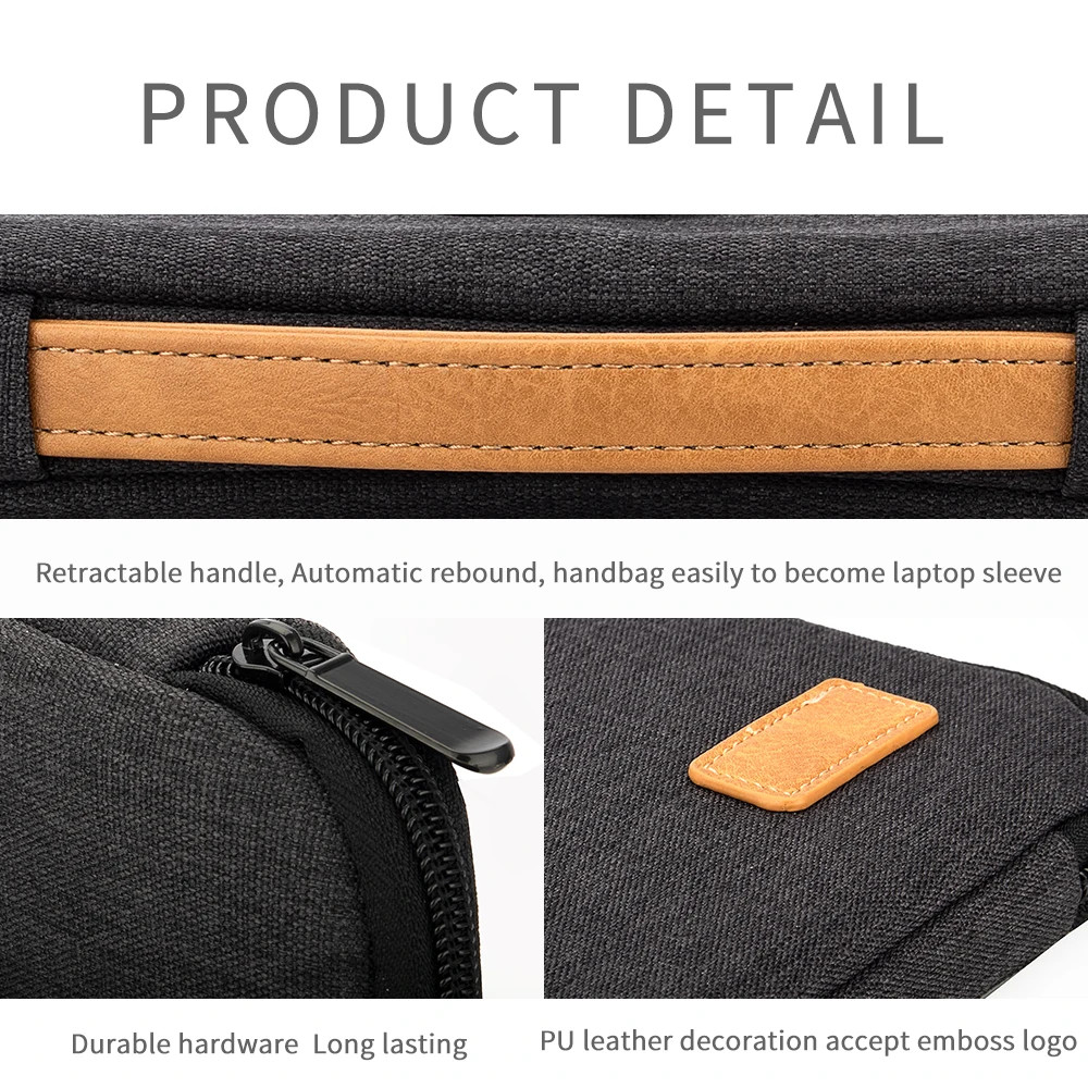 16 Inch Laptop Sleeve Bag with Handle Shockproof Notebook Pouch Protective Case