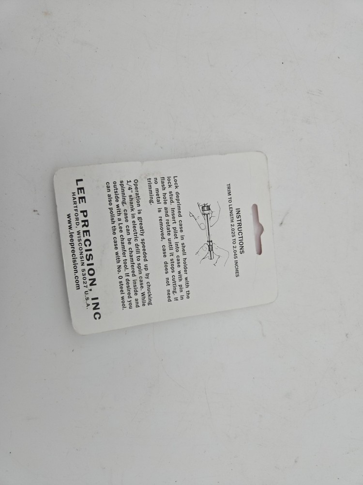 Lee 90221 Case Length Gauge & Shell Holder 243 WIN