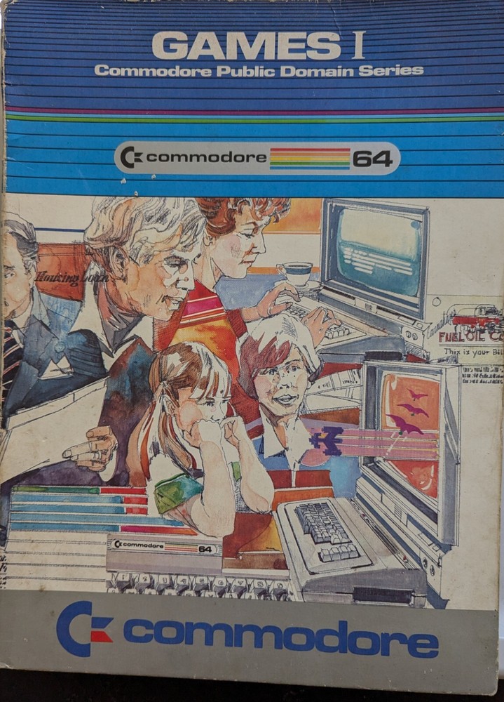 Commodore 64 Software Folder GAMES I C64724 Floppy Disc Included 5 1/4" Used