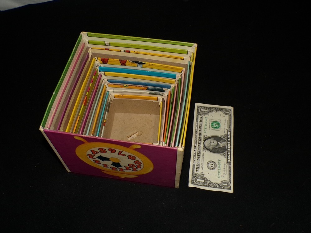 Old Walt DISNEY Stacks Stacking Boxes Blocks Jiminy Cricket Dumbo Tinker Bell
