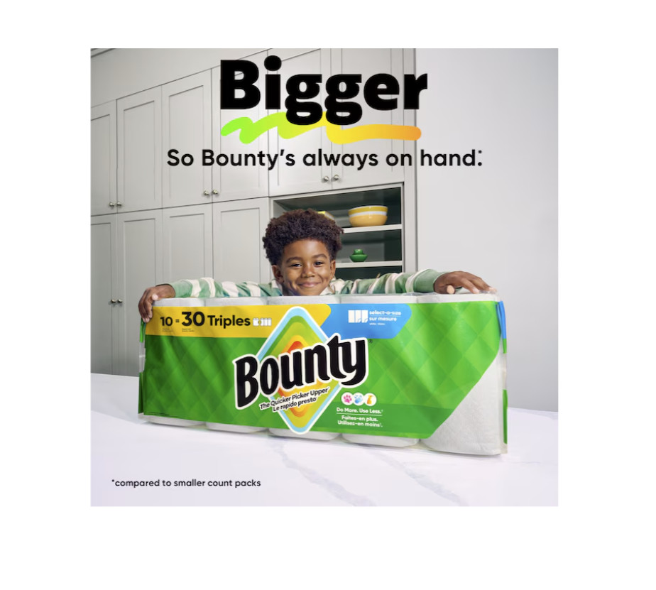 Bounty Double Select - a-Size 12 - Count Select-a-size Paper Towels - New