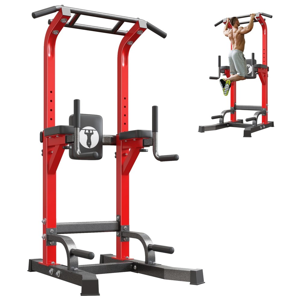 Multi-Function Power Tower Pull Up Bar Station Pull Up Dip Station for Home G...