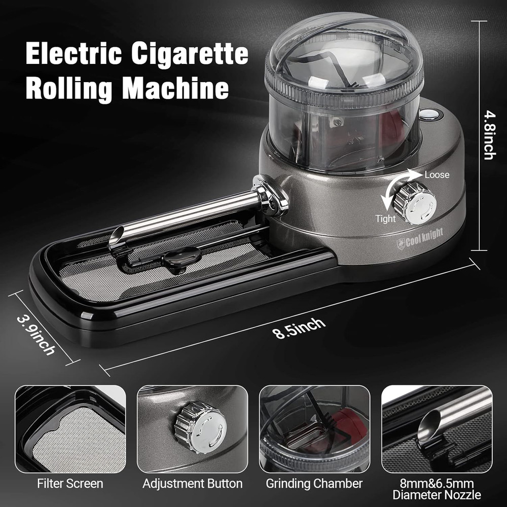 Electric Cigarette Rolling Machine, Portable Injector Machine Can Grind Filled