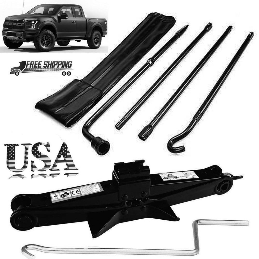 Car Emergency Kit Multipurpose Roadside Assistance Safety Tools Bag Scissor Jack