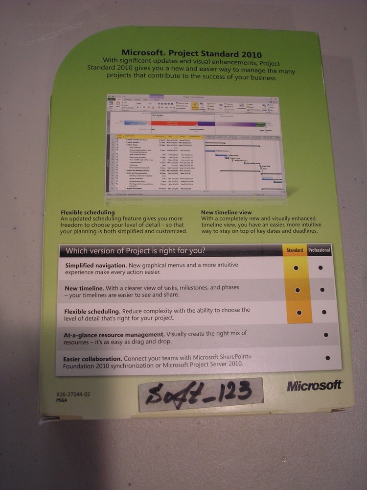 Microsoft Project 2010 Standard For 2 PCs Full Retail Version =SEALED BOX=