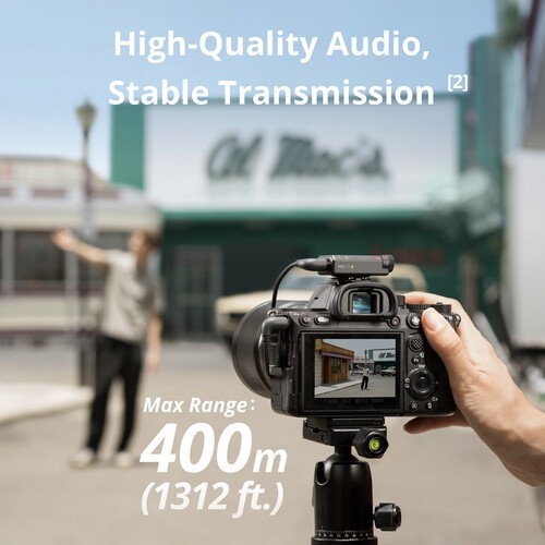 DJI Mic Mini (2 TX + 1 RX + Charging Case) Wireless Microphone for iPhone/Camera