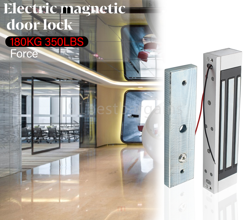 Magnetic Lock Access Control Door 180kg/396lbs Electromagnetic Lock Durable