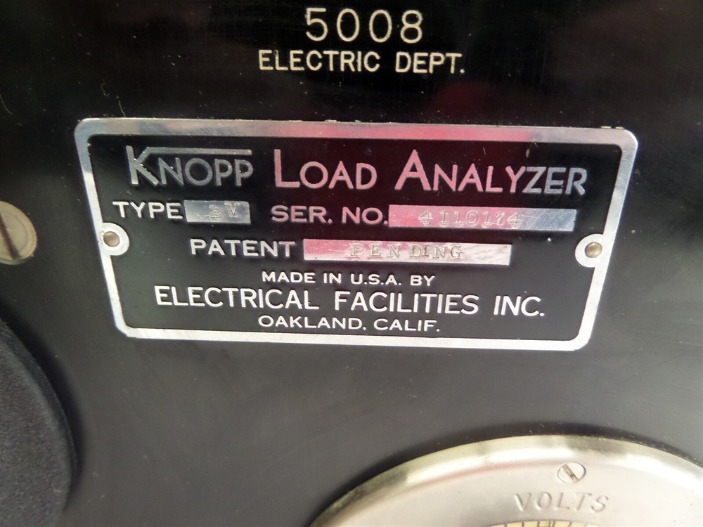 Knopp Type BV Load Analyzer