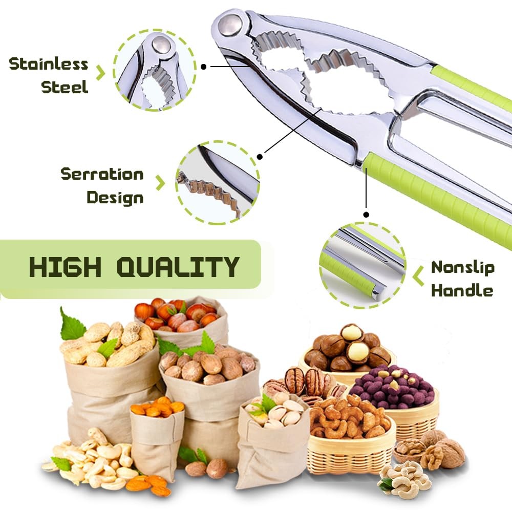 Nut Cracker, Nutcracker, Seafood Tools, Walnut Cracker for All Nuts, Heavy Duty